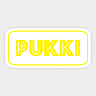 PUKKI (Yellow) Sticker